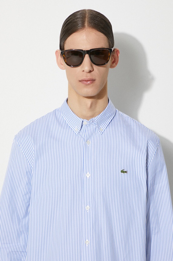 Lacoste camicia in cotone bianco CH2936