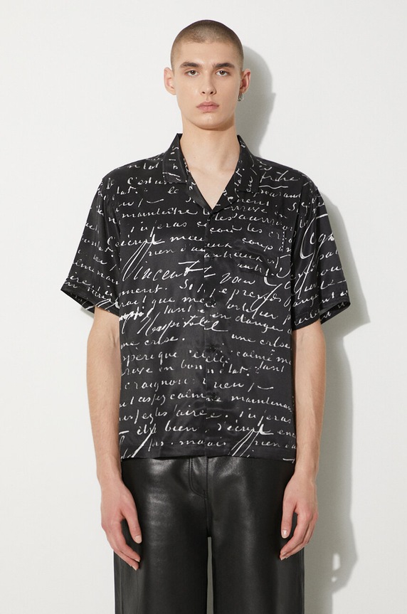 Рубашка STAMPD Letter Camp Collar Buttondown остальные чёрный SLA.M3427BD.BLL