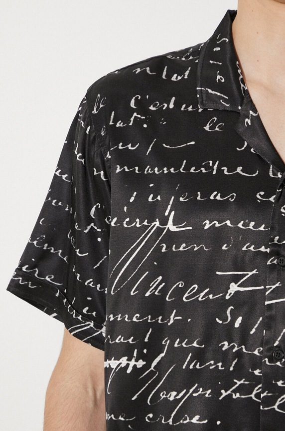 Рубашка STAMPD Letter Camp Collar Buttondown SLA.M3427BD.BLL
