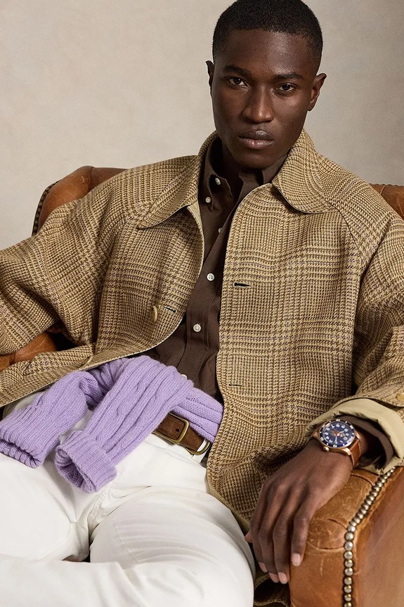 Polo Ralph Lauren košile pánská s bavlnou 710929349 hnědá