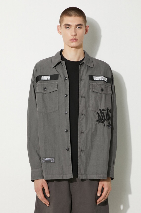 Košulja AAPE regular siva AAPSTM8481XXM