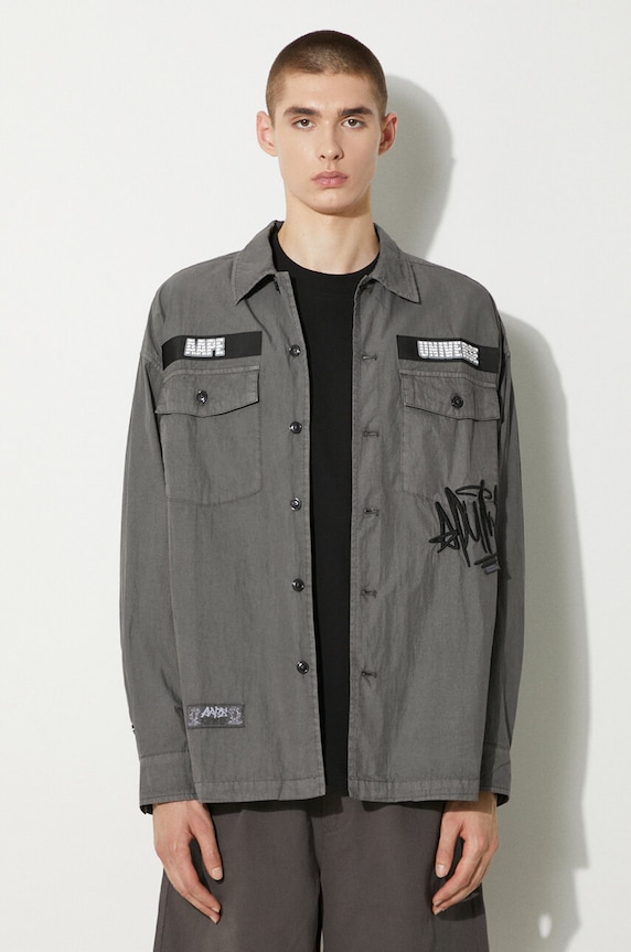 Košulja AAPE regular siva AAPSTM8481XXM