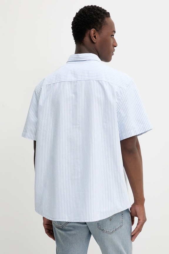 Levi's koszula bawełniana A9161 niebieski SS25