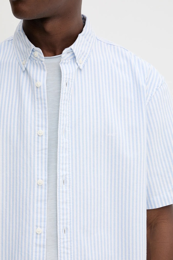Levi's koszula bawełniana niebieski A9161