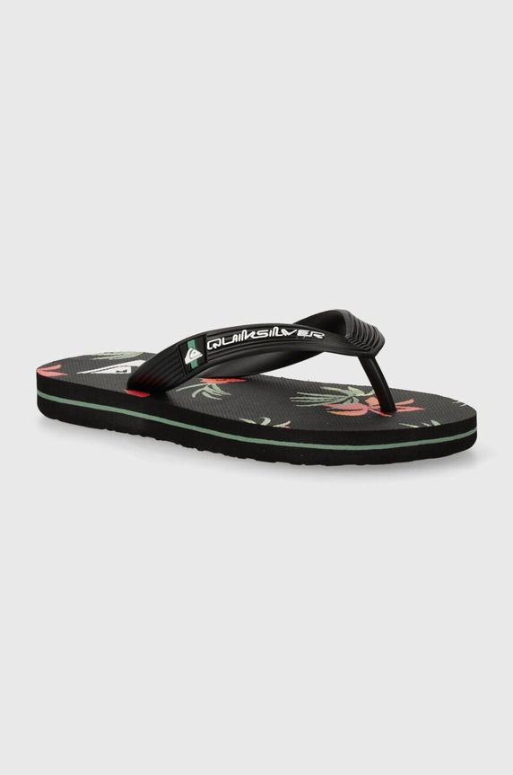 Quiksilver gyerek tangapapucs MOLOKAI ART II fekete AQBL100596