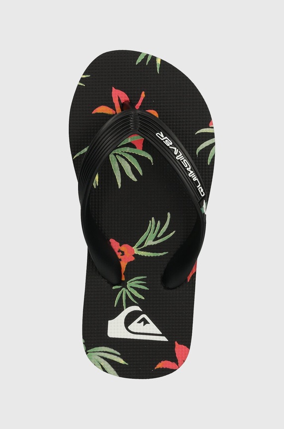 Quiksilver gyerek tangapapucs MOLOKAI ART II fekete AQBL100596