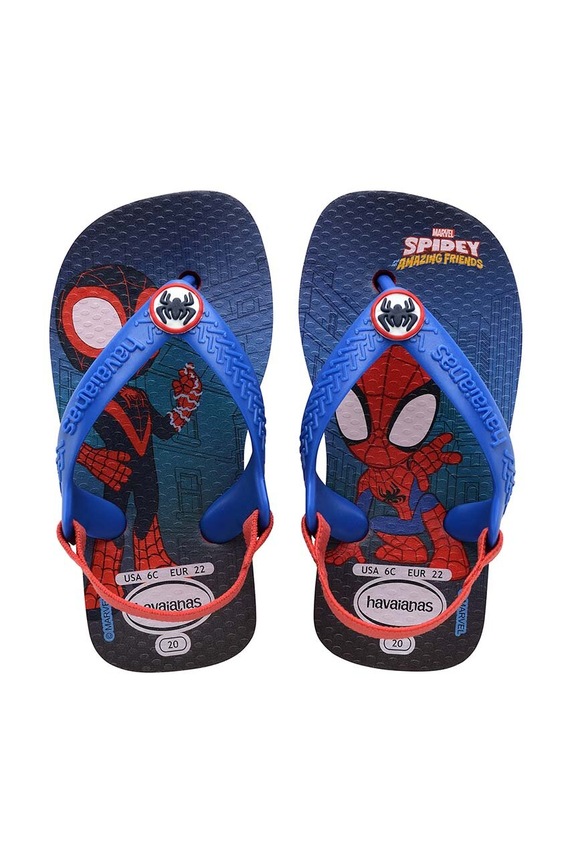 Παιδικές σαγιονάρες Havaianas BABY MARVELUBYED χαρακτήρες παραμυθιού σκούρο μπλε 4147132.2090
