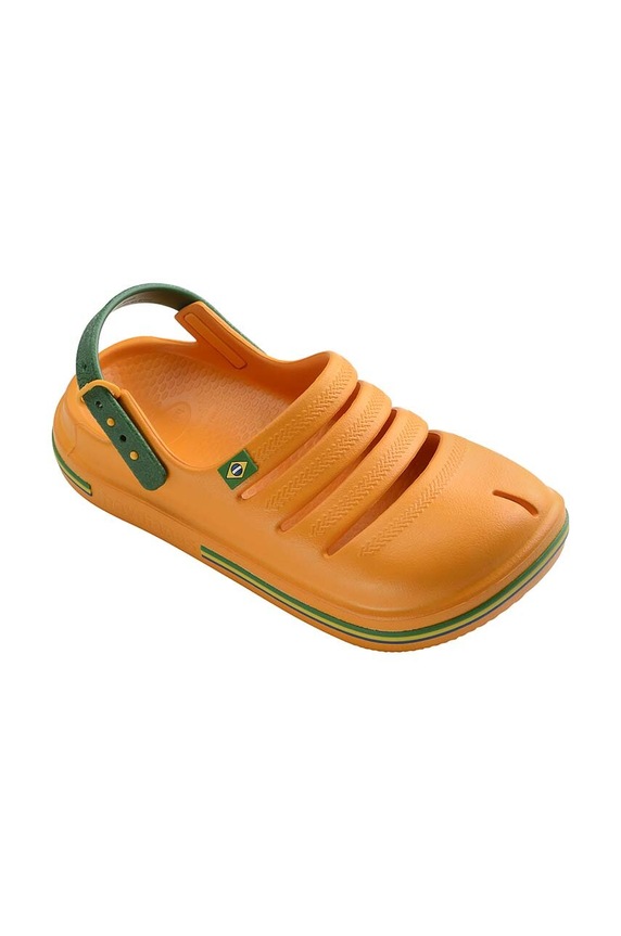 Dětské pantofle Havaianas KIDS CLOG BRASILP 4149379.1740 oranžová SS24