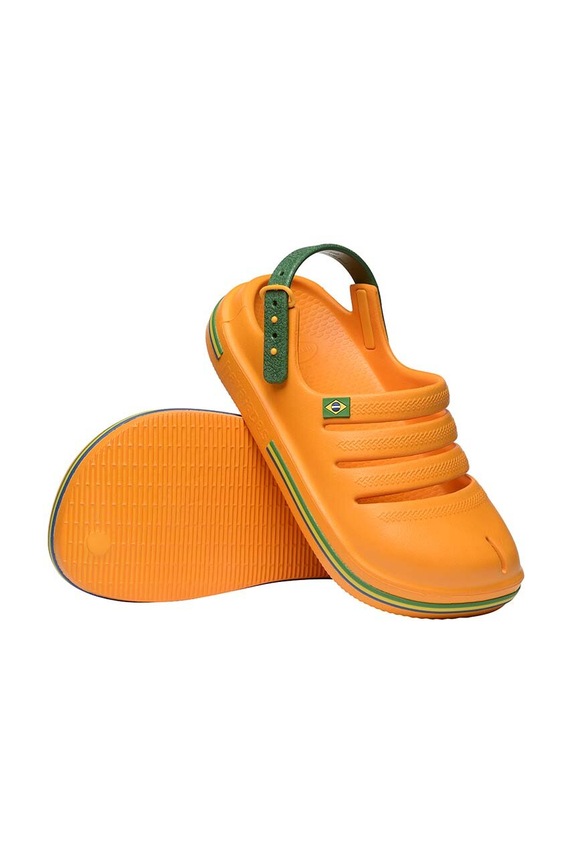 Dětské pantofle Havaianas KIDS CLOG BRASILP 4149379.1740 oranžová