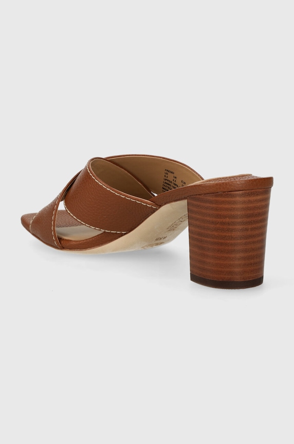 Obuv Kožené šľapky Lauren Ralph Lauren Freddi 802925266003.270 hnedá