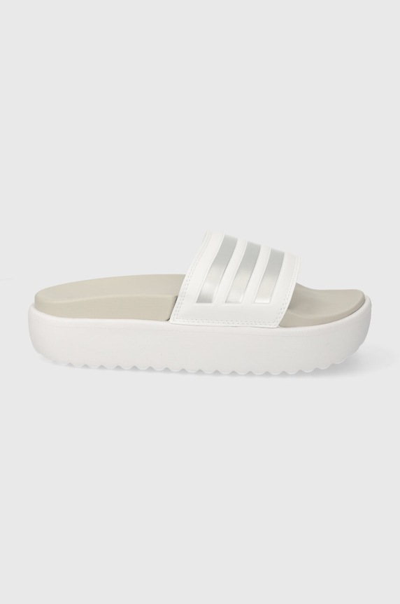 adidas klapki Adilette Platform 5-8 cm biały IE9703