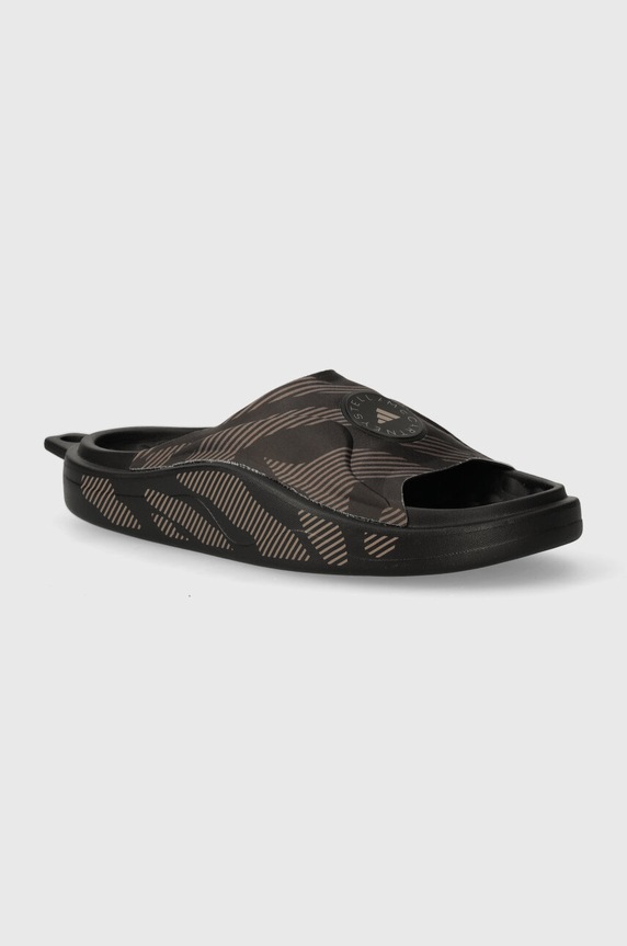 Παντόφλες adidas by Stella McCartney συνθετικό μαύρο IF6066
