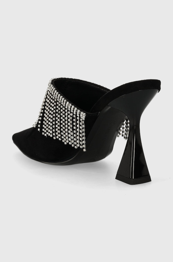 Obuwie Karl Lagerfeld klapki zamszowe DEBUT II KL32004.000 czarny