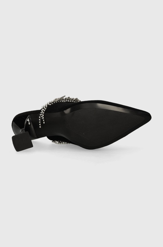 Karl Lagerfeld klapki zamszowe DEBUT II KL32004.000 czarny