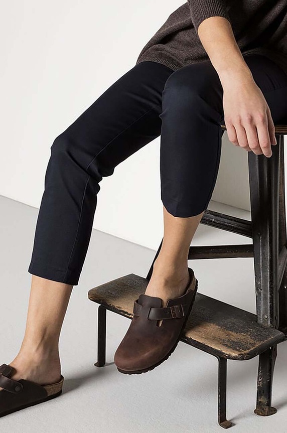 Чехли от набук Birkenstock Boston SFB 159713