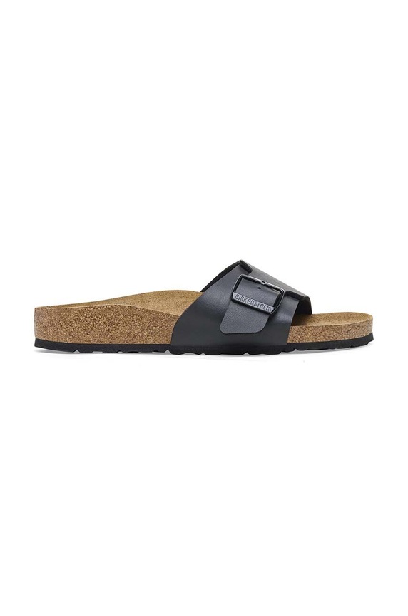 Birkenstock klapki Catalina imitacja skóry licowej czarny 1026473