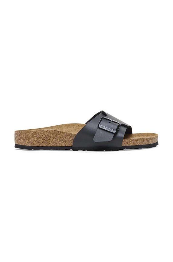 Birkenstock klapki Catalina imitacja skóry licowej czarny 1026473