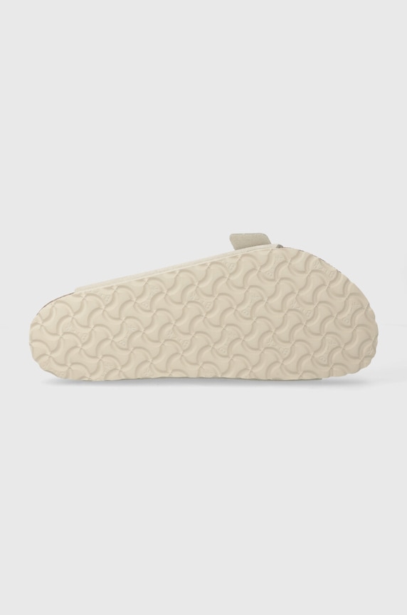 Birkenstock klapki zamszowe Arizona 1026817.White beżowy