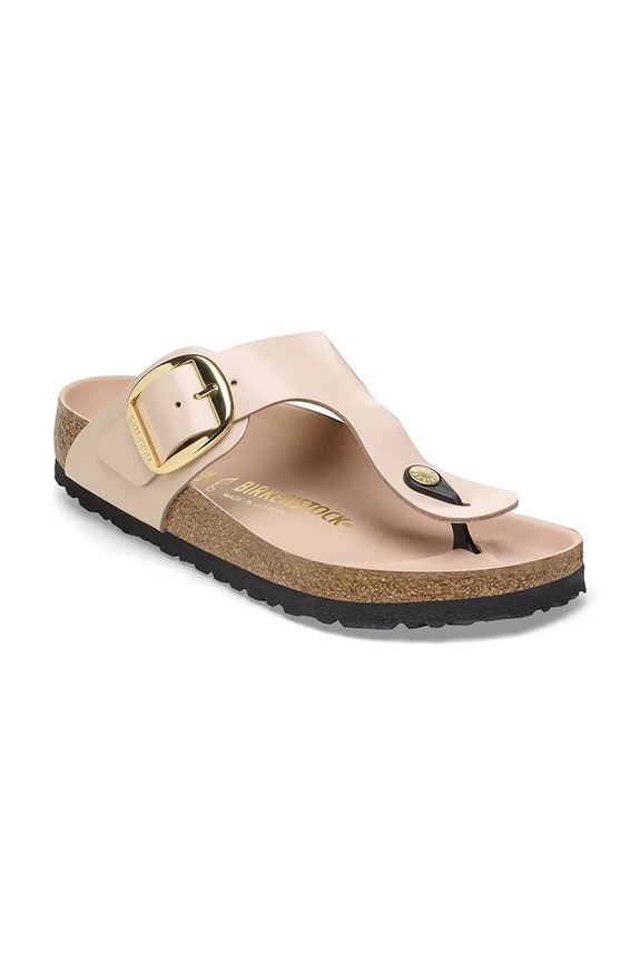 Birkenstock slapi de piele Gizeh 1026572 bej SS26