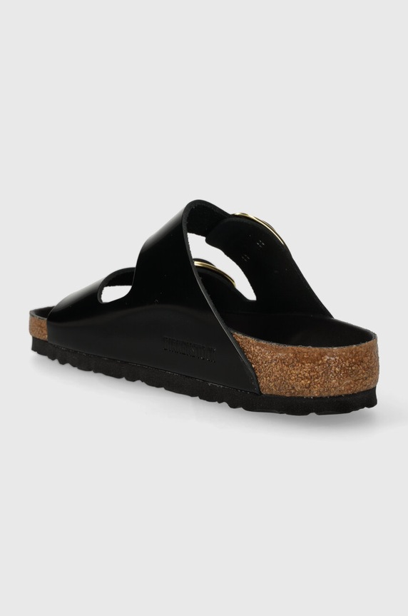 Obuwie Birkenstock klapki skórzane Arizona Big Buckle 1021471 czarny