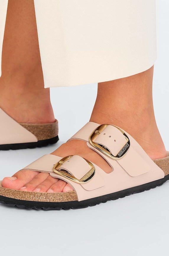 Birkenstock papuci din piele Arizona Big Buckle 1026553