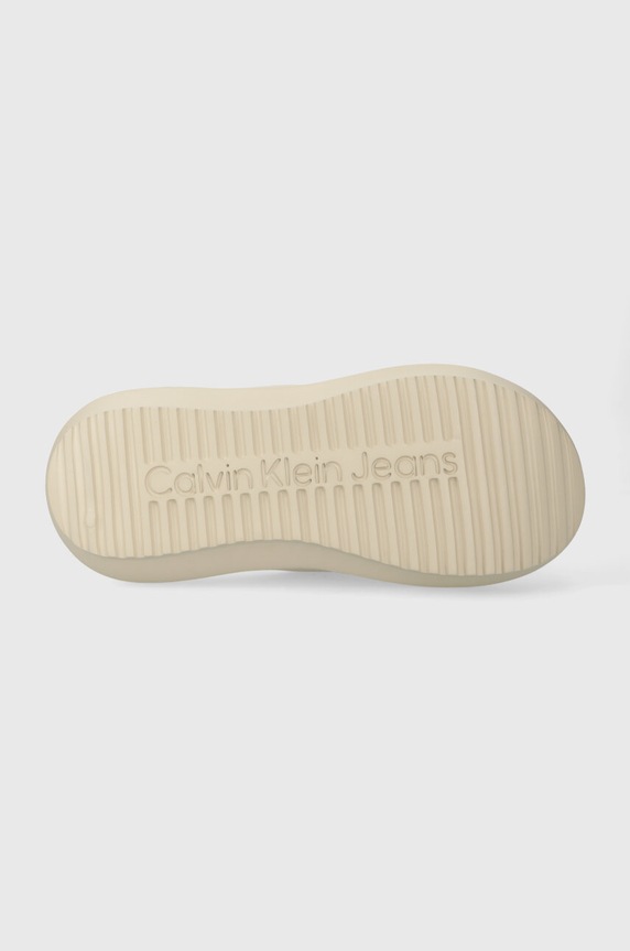 Calvin Klein Jeans papucs HYBRID SANDAL TPU IN LUM MET YW0YW01280 bézs