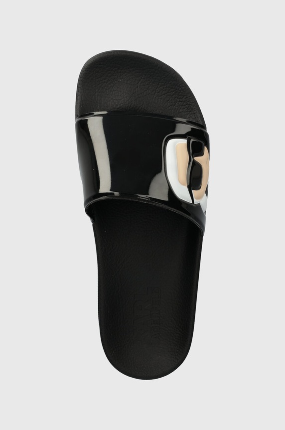 Karl Lagerfeld papucs KONDO fekete KL80906N.V00