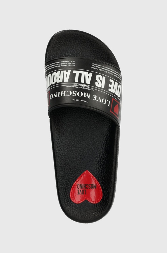 Love Moschino klapki czarny JA28132G1II20000