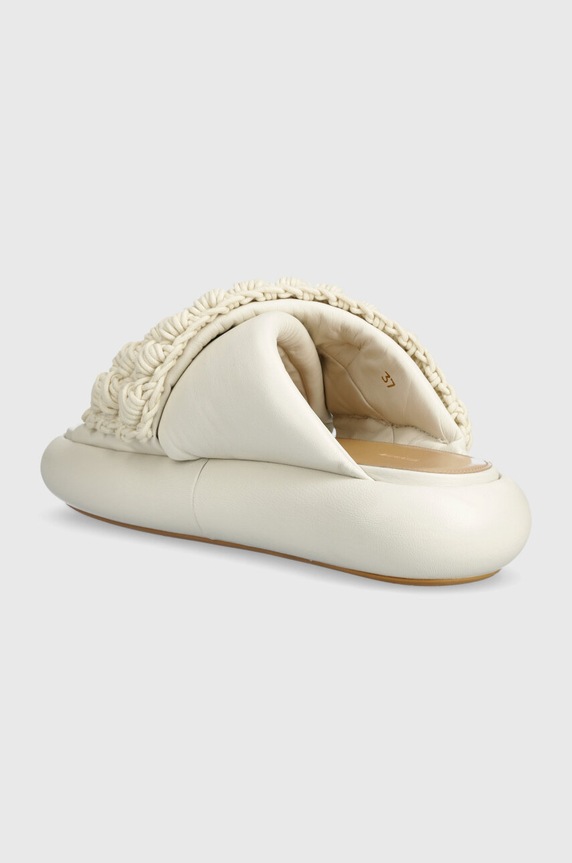 Obuwie JW Anderson klapki Crochet Twister ANW42027A.120 beżowy