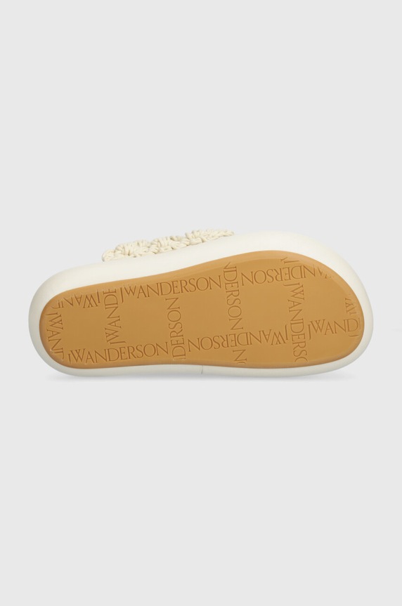 JW Anderson klapki Crochet Twister ANW42027A.120 beżowy