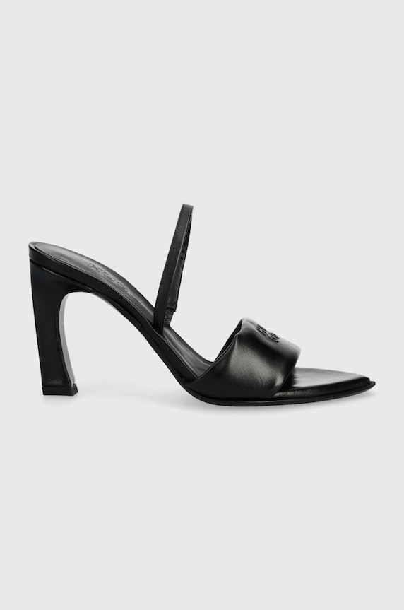 Kožené sandály HUGO Tarah 50517448.001 černá SS24