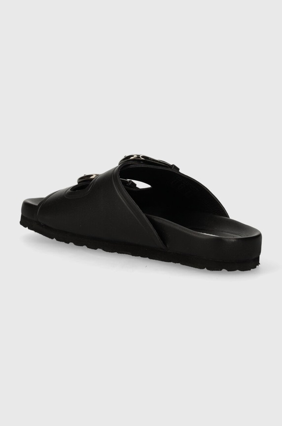 Obuwie Pepe Jeans klapki skórzane PLS80005 PLS80005 czarny