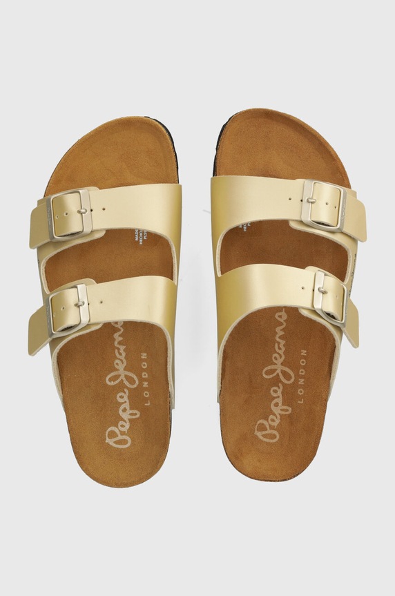 Pepe Jeans klapki PLS90621 syntetyczny złoty PLS90621