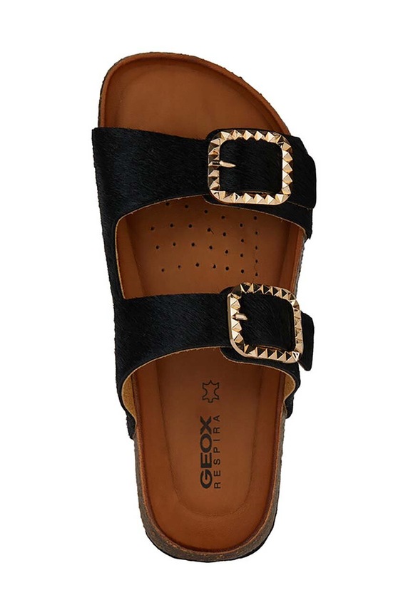 Geox klapki skórzane D NEW BRIONIA B D45VYC.000QS.C9999 czarny