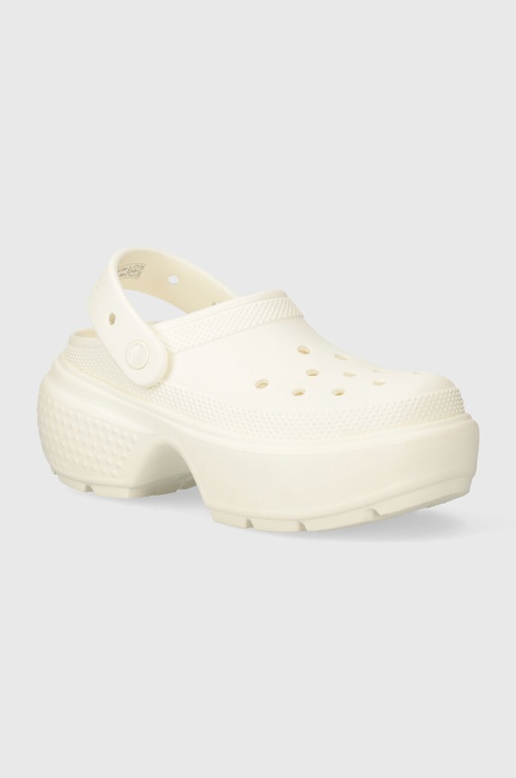 Šľapky Crocs Stomp Slide platforma béžová 209347.0WV