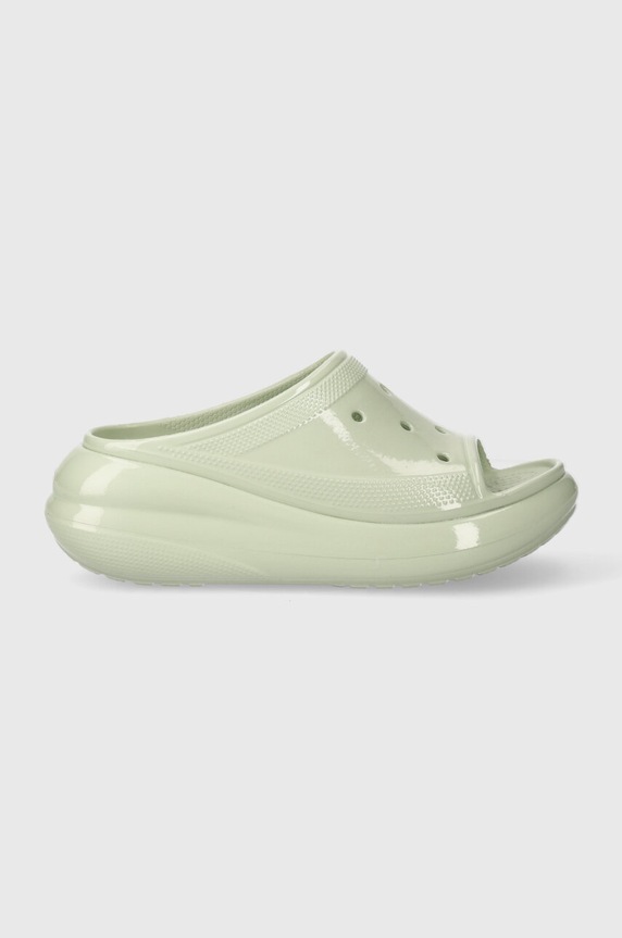 Crocs papucs Crush High Shine Slide 209648.3VS zöld SS24