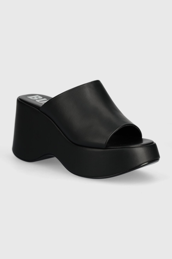 Buffalo papuci Joy Mule coturn negru 1602203.BLK
