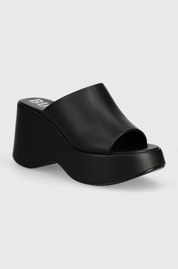 Buffalo papuci Joy Mule coturn negru 1602203.BLK