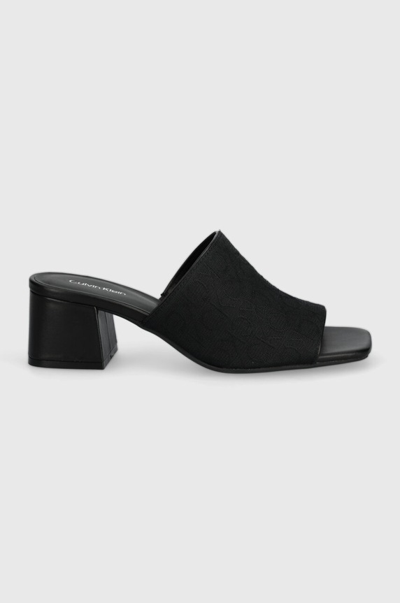 Calvin Klein papucs HEEL MULE 45 MONOCQ HW0HW01936 fekete SS24