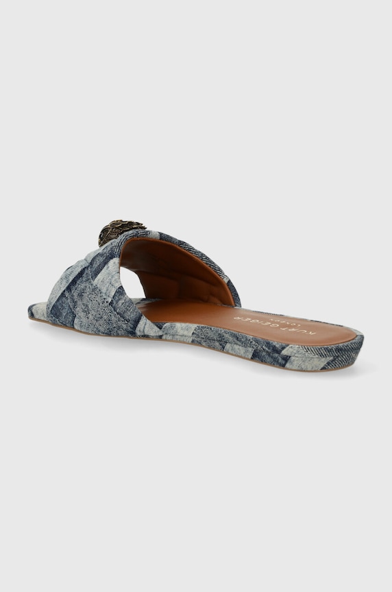 Boty Pantofle Kurt Geiger London Kensington Flat Sandal 8496188669.DENIM modrá