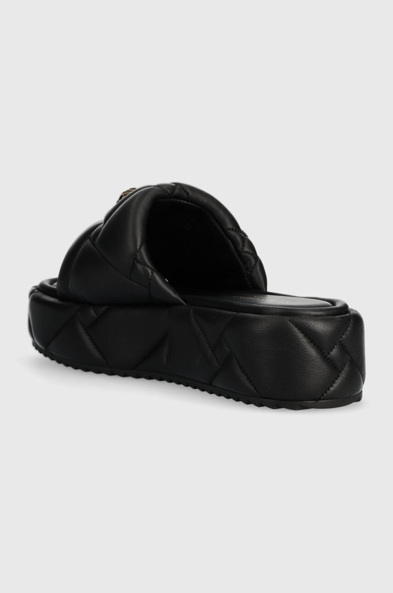 Boty Kožené pantofle Kurt Geiger London Kensington Puff Flatform 2017800109.BLACK černá