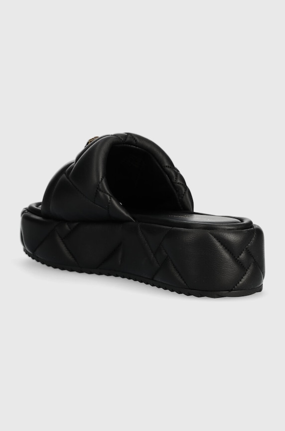 Boty Kožené pantofle Kurt Geiger London Kensington Puff Flatform 2017800109.BLACK černá