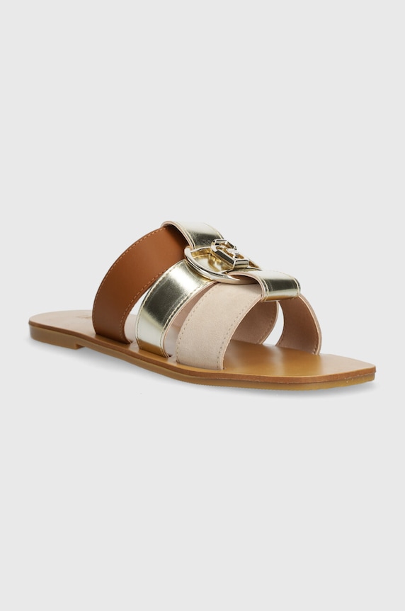 Liu Jo klapki skórzane SABA 08 SA4119PX488S3237 brązowy SS24
