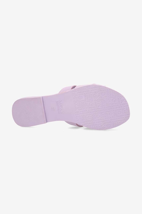 Mexx klapki skórzane Nikki MICY1608441W fioletowy