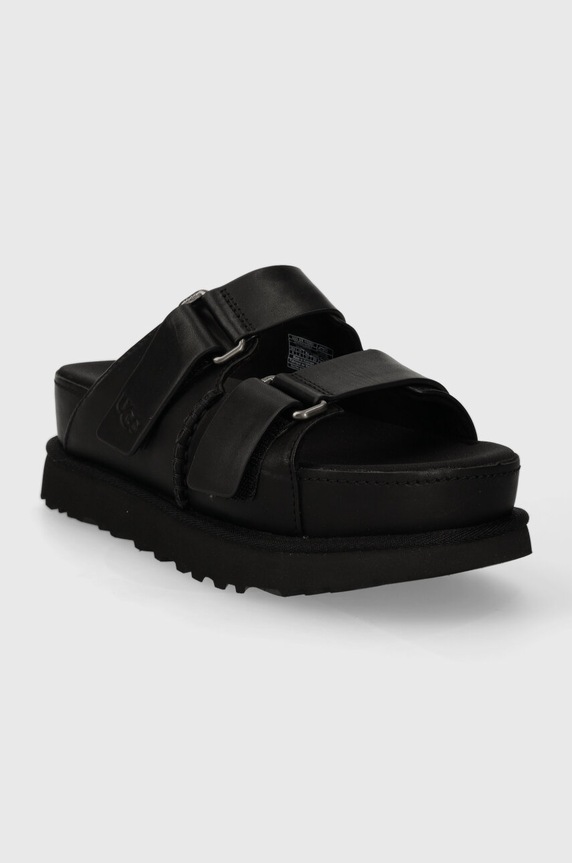 UGG bőr papucs Goldenstar Hi Slide 1152651.BLK fekete SS25