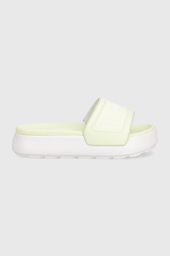 Puma klapki Karmen Slide 389073 zielony SS24