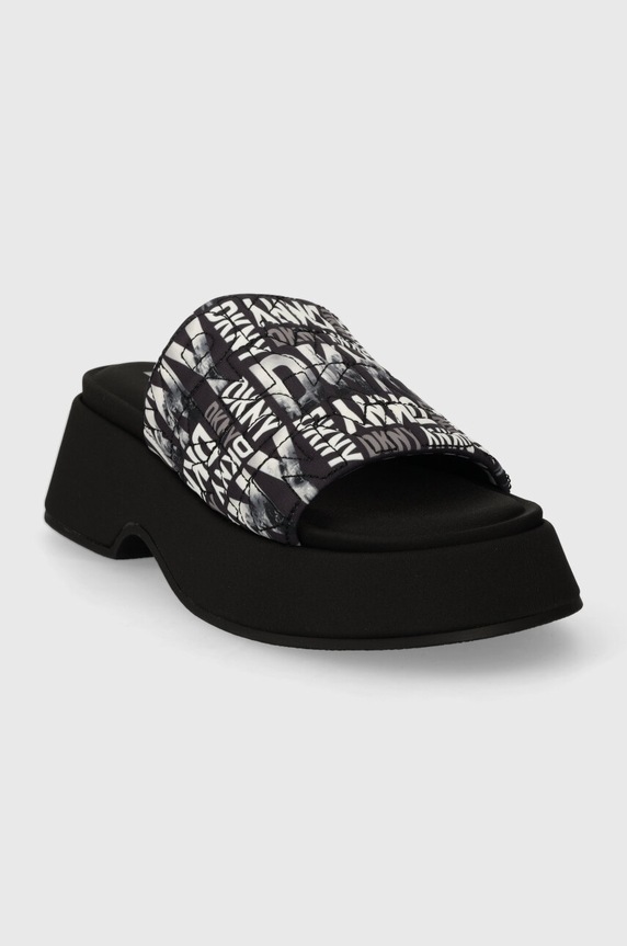 Dkny klapki IDRIS SKYLINE K1422030.1BM czarny SS24