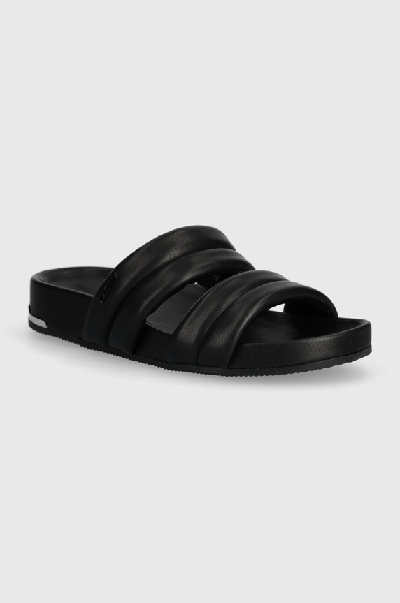 Pantofle Dkny Inah imitace kůže černá K1423254.BLK