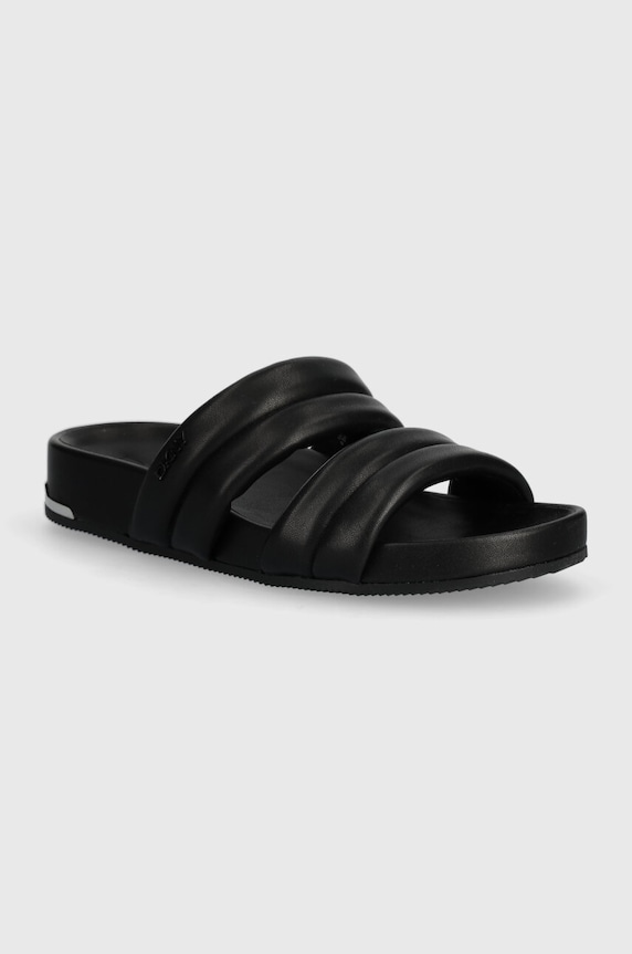 Pantofle Dkny Inah imitace kůže černá K1423254.BLK
