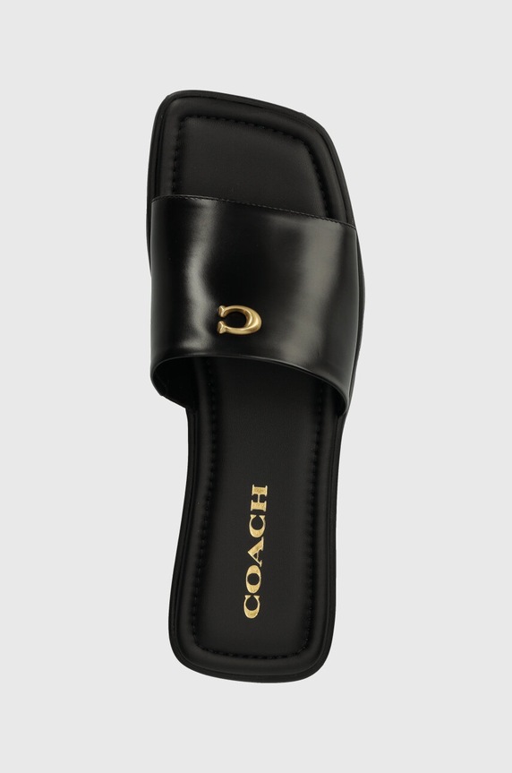 Coach bőr papucs FLORENCE fekete CP899.BLK